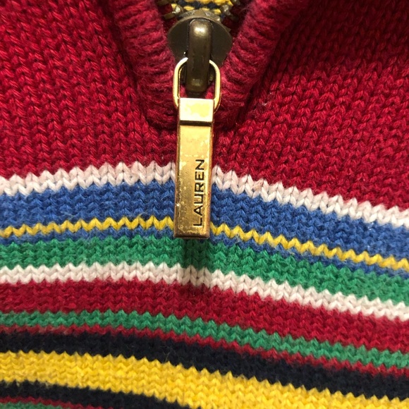 Lauren Ralph Lauren 90s Y2K Vintage Cotton Knit Sweater - Picture 4 of 4